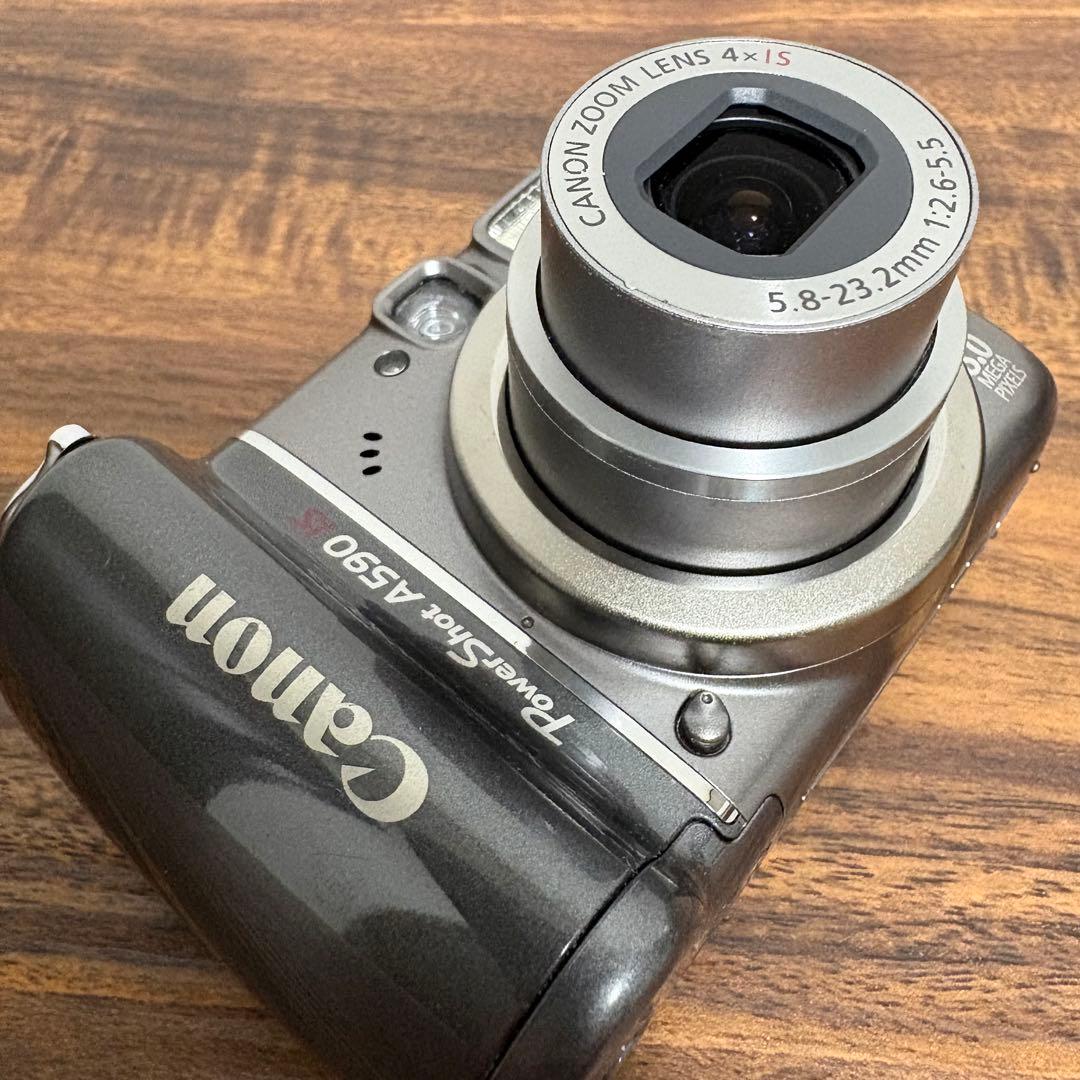 【美品✨】Canon PowerShot A590 IS コンデジ CCD 単三