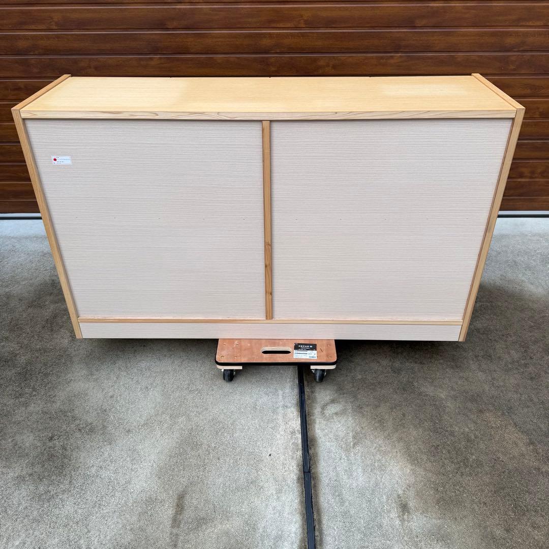 美品 大川家具 アンリ チェスト オーク 購入価格16万 北欧 無垢材