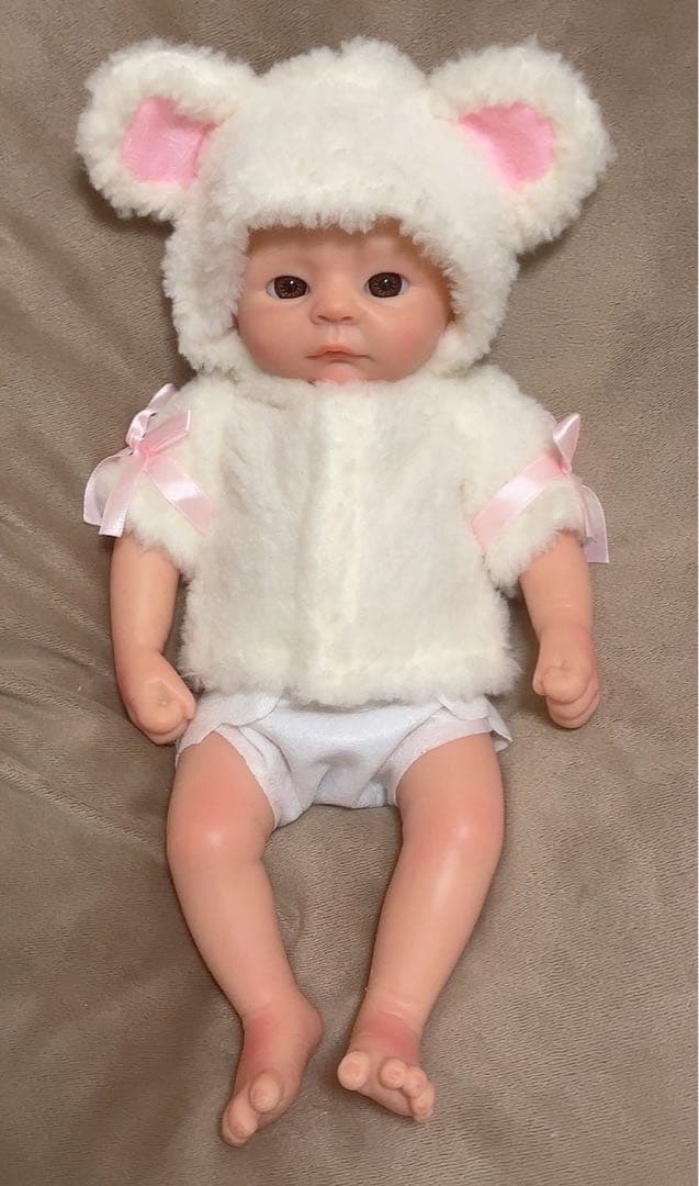 ★新品★リボーンドール フルシリコン 33cm女の子