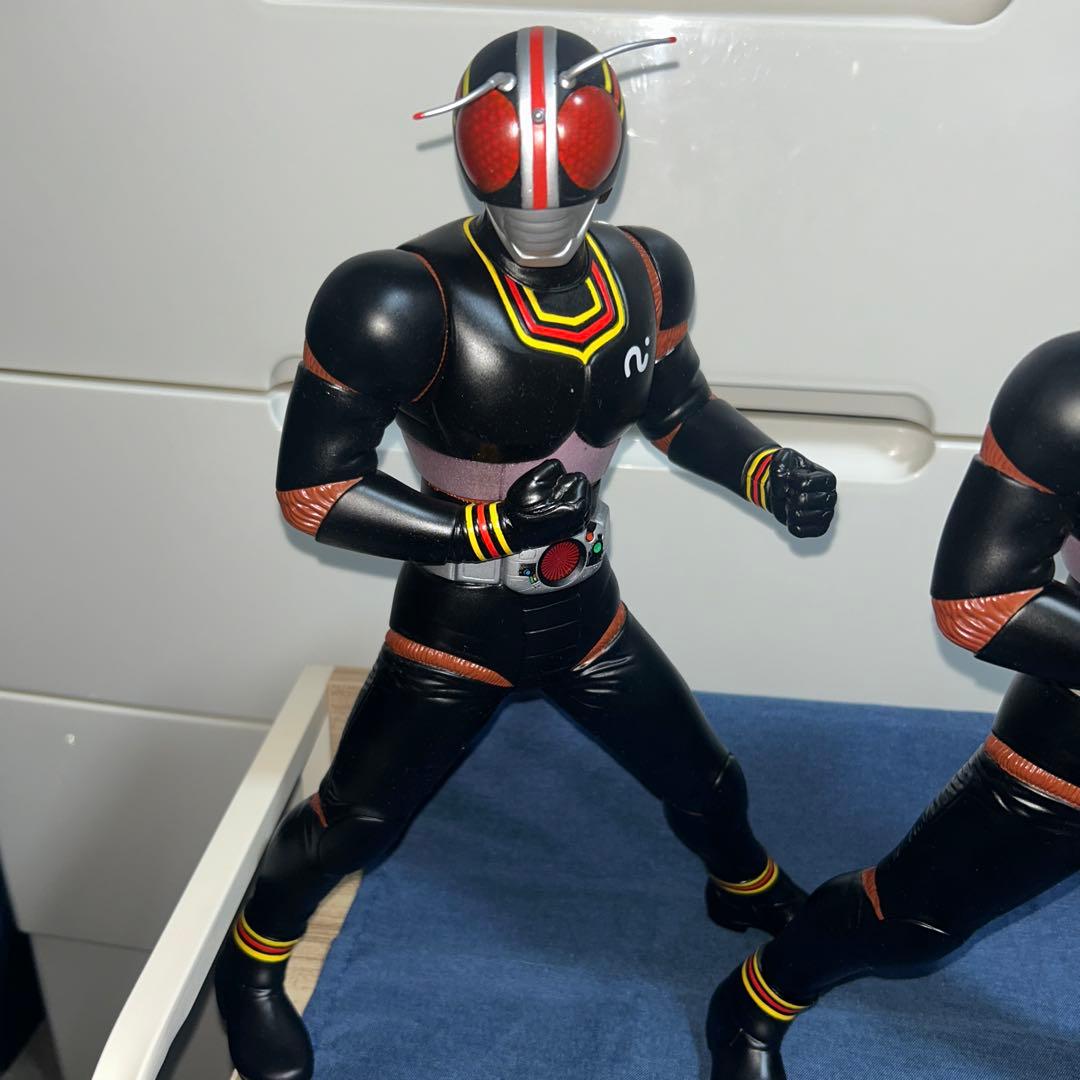 仮面ライダーブラック　ビッグ　ソフビフィギュア　2体