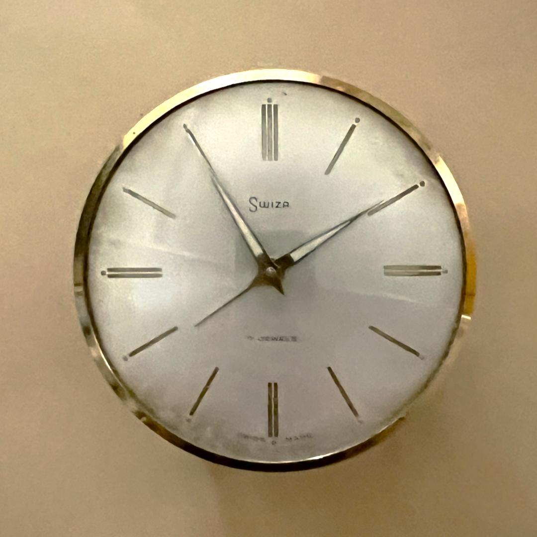 みつるつる　SWISS製　SWIZA アンティーク置時計