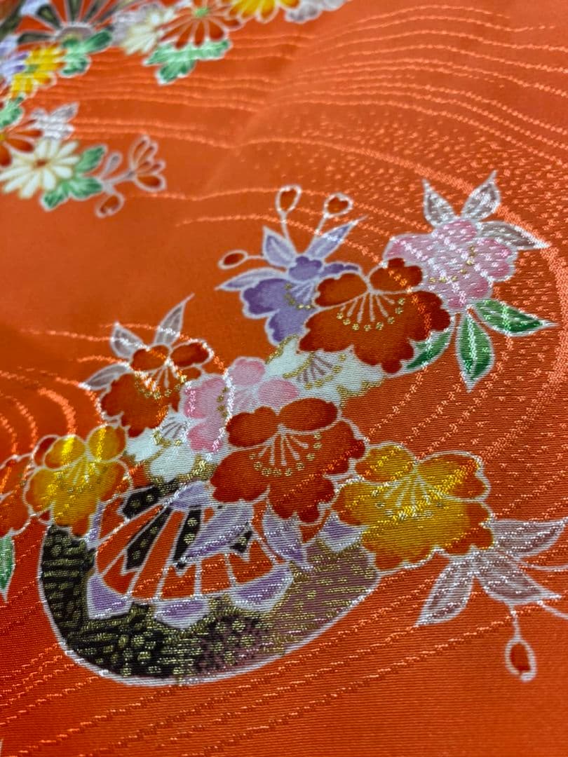 No.233アンティーク子供着物正絹七五三着丈99センチ裄丈43センチ