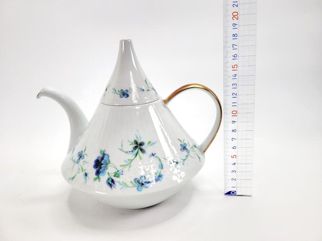 limoges france　リモージュボックス　ティーポット　金彩　洋食器