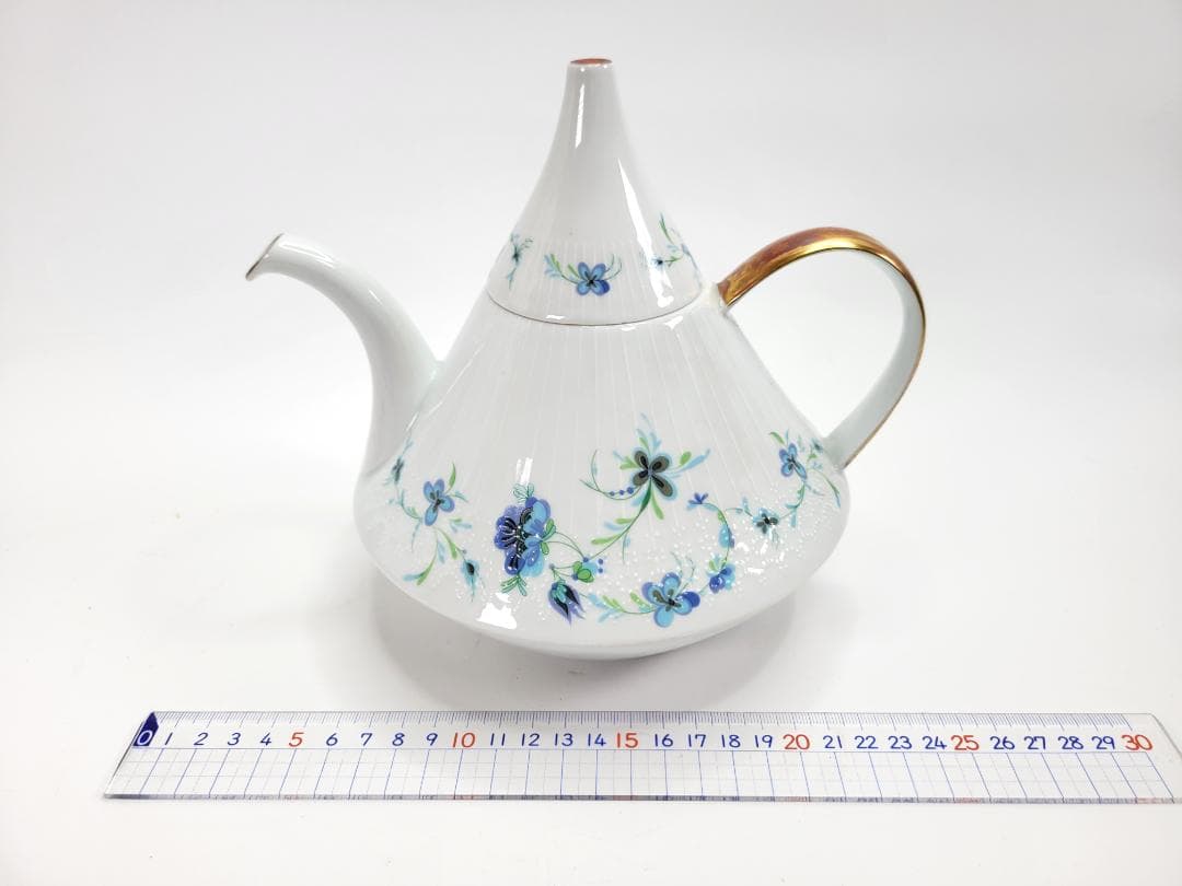 limoges france　リモージュボックス　ティーポット　金彩　洋食器