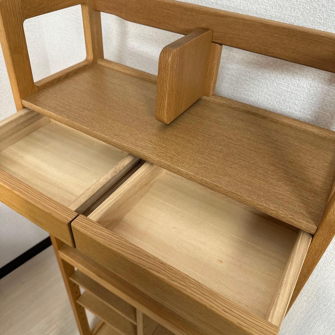 浜本工芸 8000デスクユニット（学習机、書棚、ワゴン、椅子）セット i1※