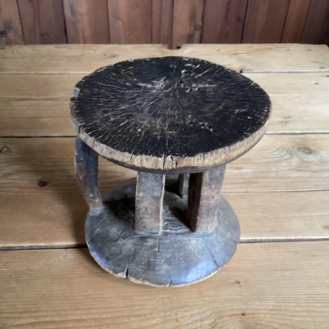 アフリカ　トンガ族　スツール　ジンバブエ　アフリカンアート　プリミティブアート