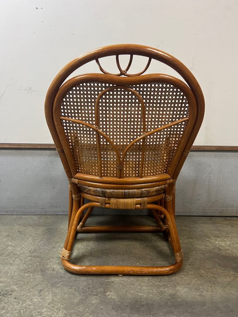 アンティーク家具 ラタン アームチェア ナチュラルウッド　美品✨