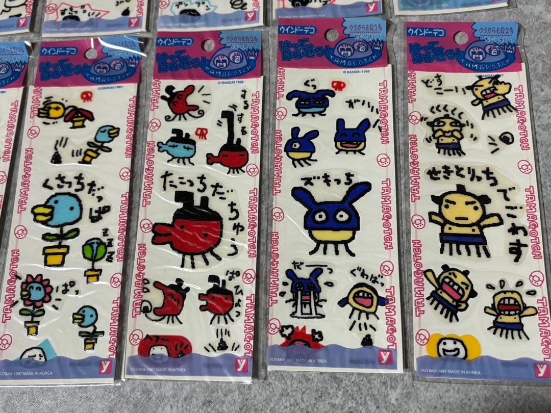 たまごっち ウインドーデコはってはがせるシール14種セット平成 レトロ