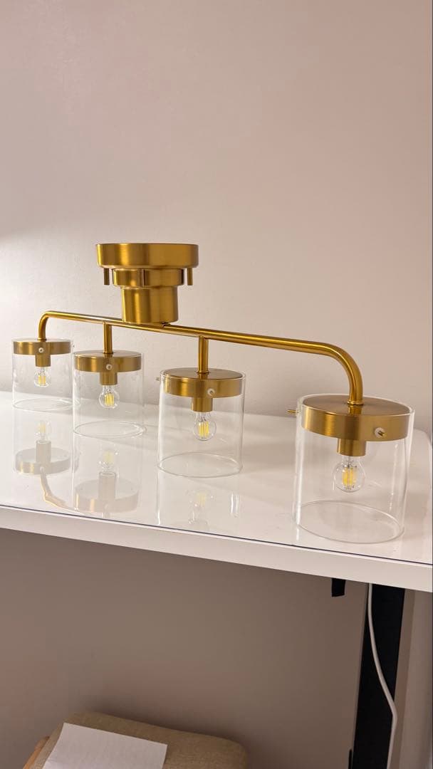 schön シーリングライト4灯 ゴールド