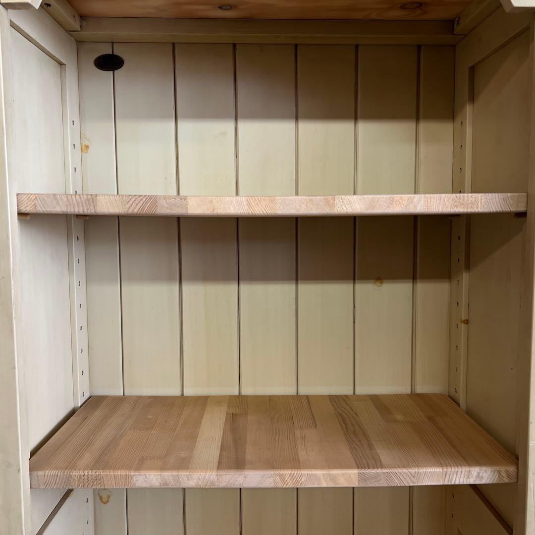 パイン材の飾り棚・ラック 小ぶりなサイズ 幅60 奥行28.5 高さ149cm