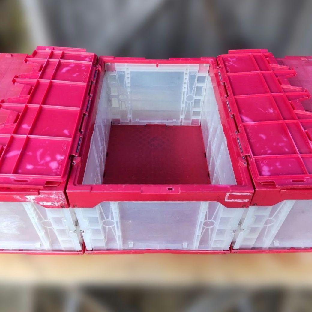 SANYO 花王 INAX 5個セット 通箱 折り畳みコンテナ