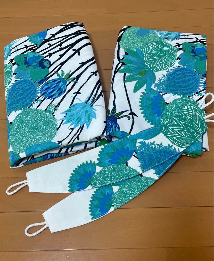 びっくりカーテン　北欧カーテン バップクッカ ウォッシャブル　VALLILA