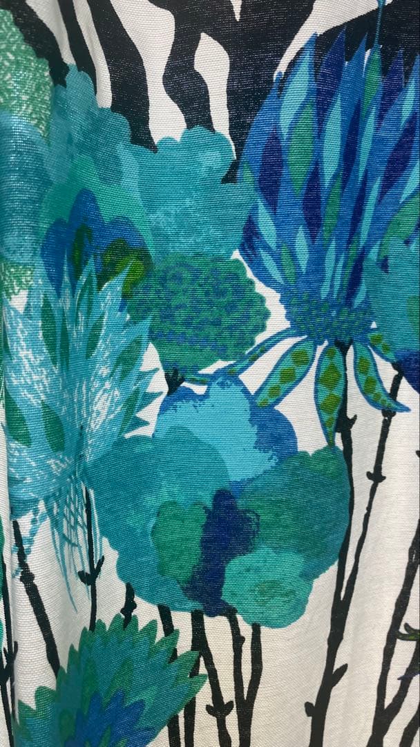 びっくりカーテン　北欧カーテン バップクッカ ウォッシャブル　VALLILA