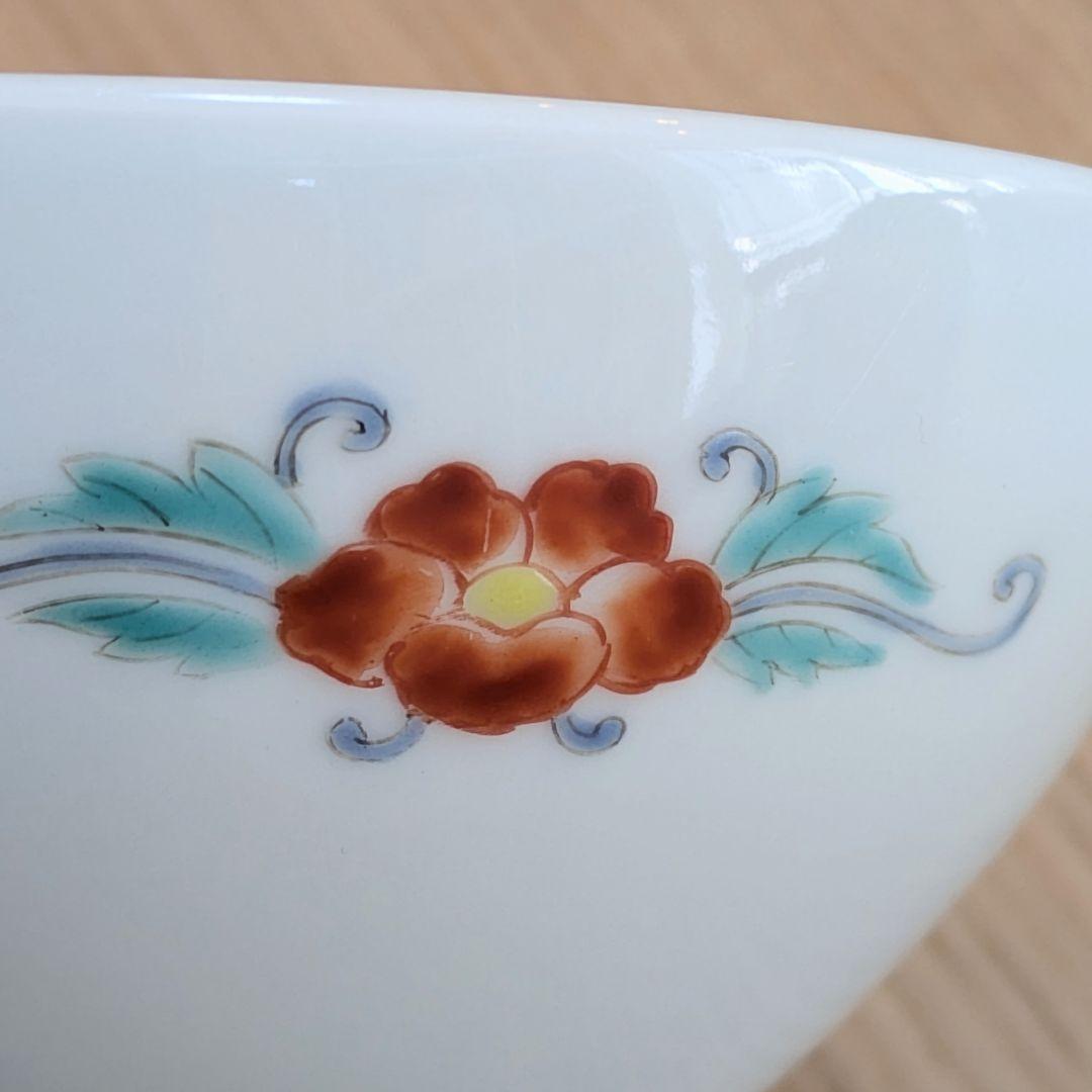 江戸期　古伊万里　色絵柿右衛門　花文　茶碗　小鉢