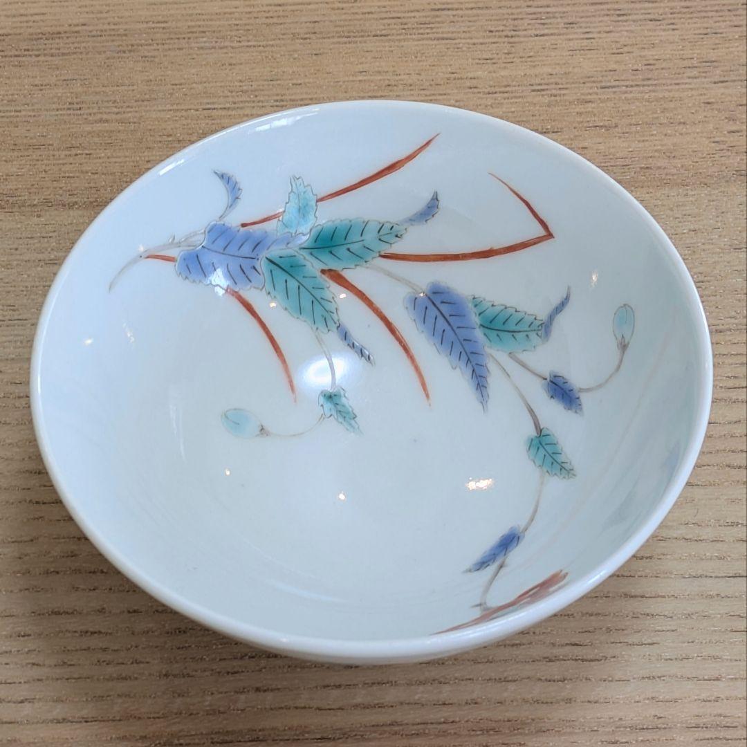江戸期　古伊万里　色絵柿右衛門　花文　茶碗　小鉢