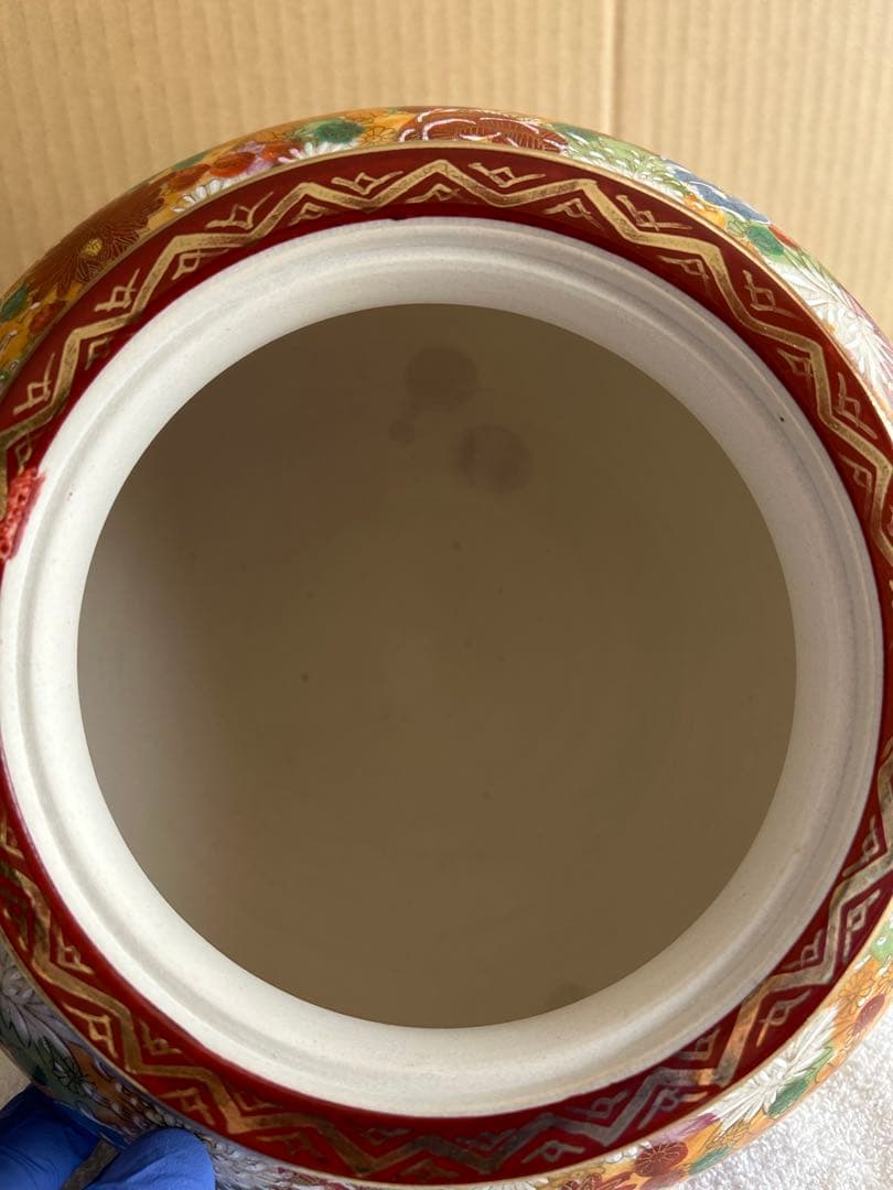 九谷焼　九谷春洋　香炉　大香炉