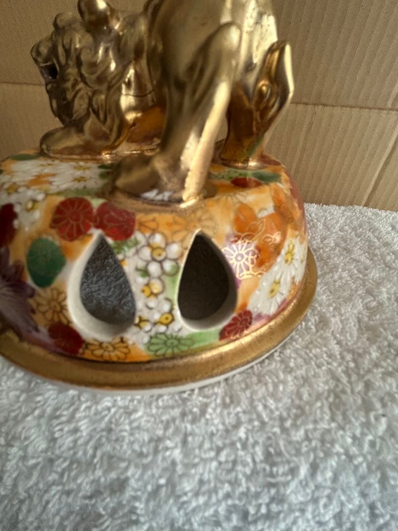 九谷焼　九谷春洋　香炉　大香炉