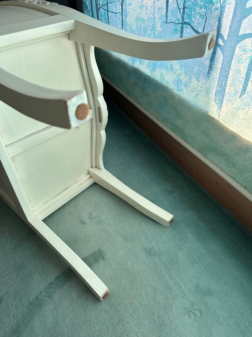 クロシオ コモ チェスト4D ホワイト 幅55cm 完成品 アンティーク調