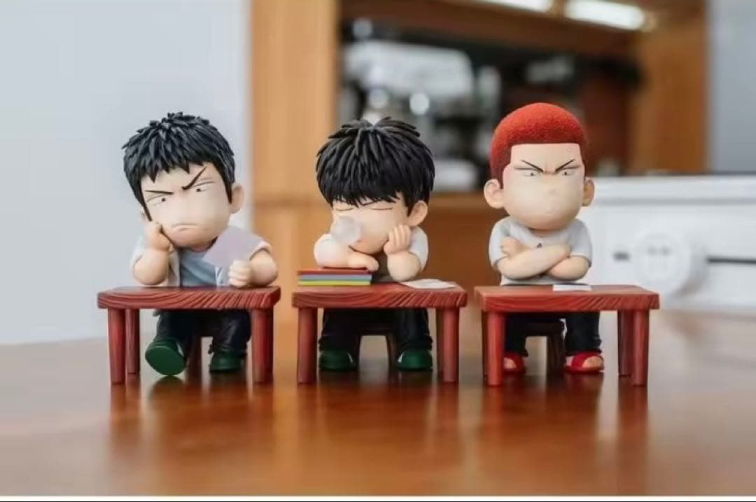 スラムダンク　勉強会　五体　フィギュア　塗装完成品