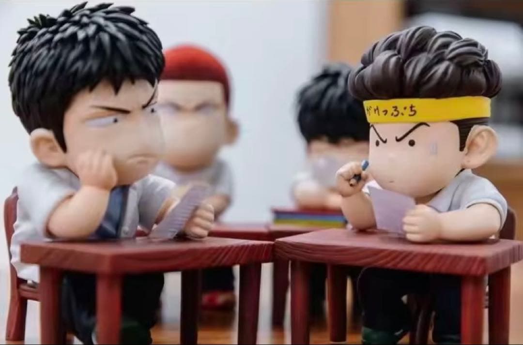 スラムダンク　勉強会　五体　フィギュア　塗装完成品