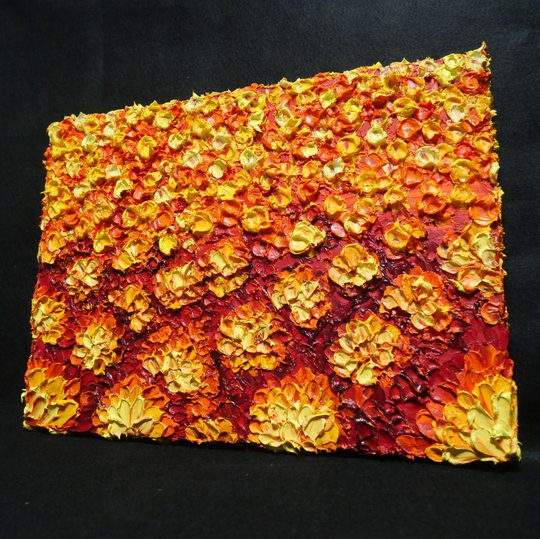 油絵 油彩 油彩画 絵画 絵 【マリーゴールド】