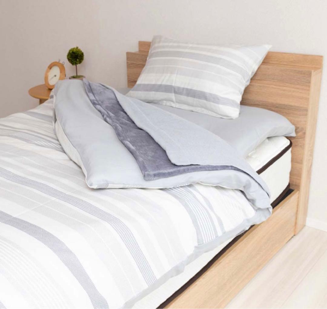 【新品未使用未開封】LIFELEX 制菌防臭寝具9点セット Sサイズ　布団セット