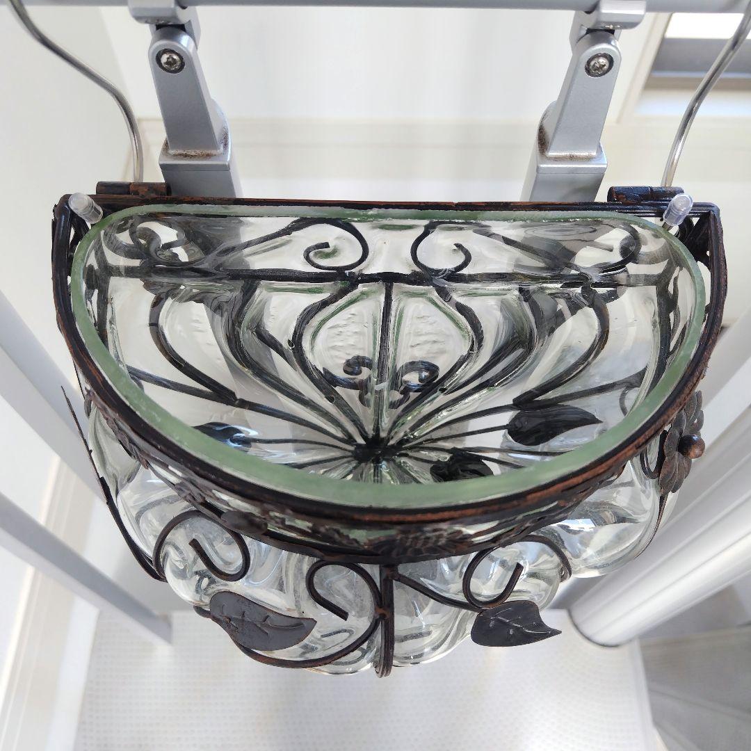 ひびあり！アンティーク 浮き玉 ガラス シャビーオブジェ 北欧フラワーベース