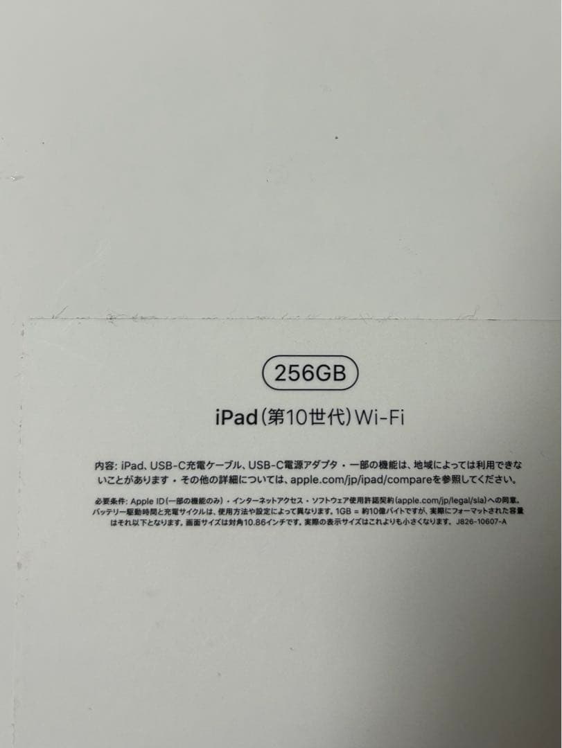 iPad 10 (第10世代) 256GB