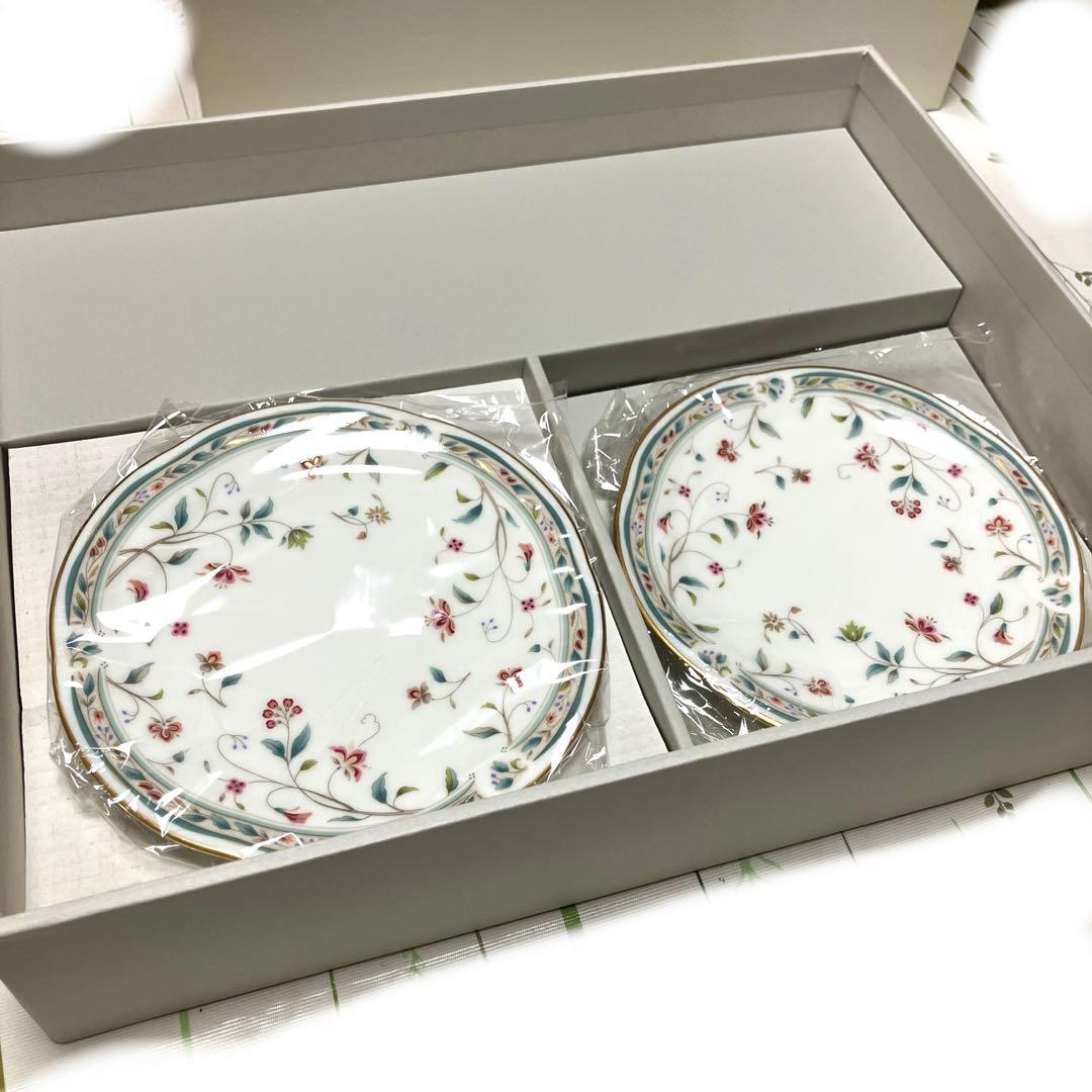 新品　NORITAKE プレート　25.5㎝×1枚　15.5㎝×5枚　花更紗　2