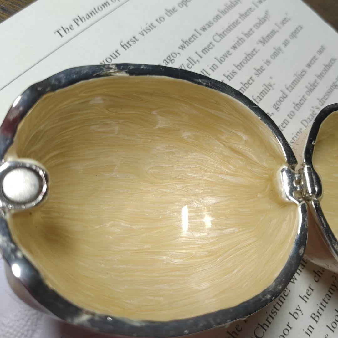 豚型アクセサリーケース クリーム色