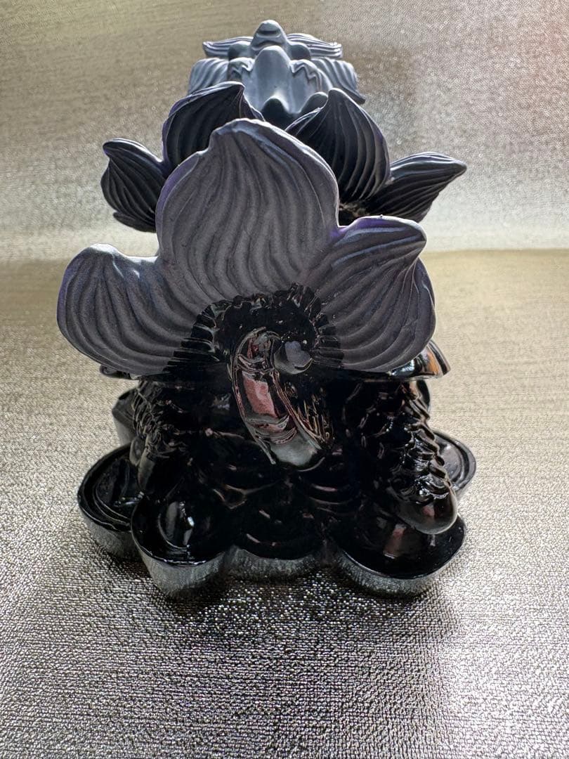 【彫刻置物】龍亀 ろんぐい オブシディアン 黒曜石　財運　金運　風水獣　開運　2