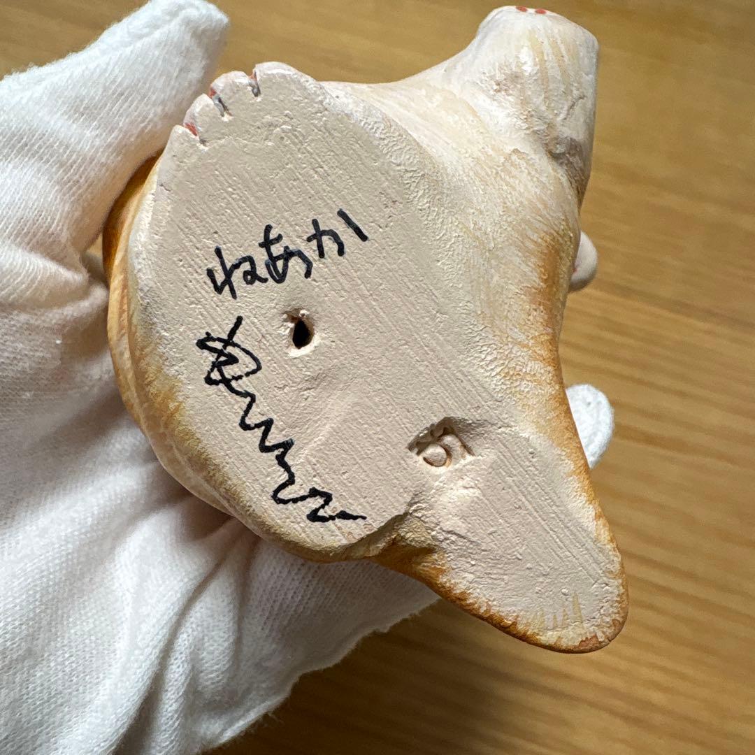 １点もの　作家ハンドメイド　もりわじんさん　猫の置物