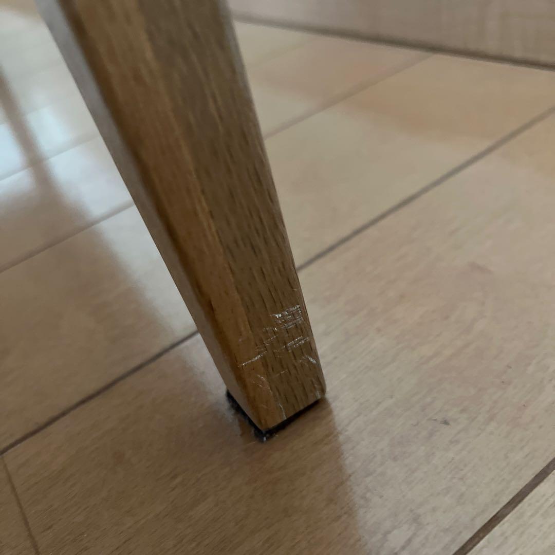 天然木　ホワイトオークナチュラルウッド　ローテーブル 引き出し付きテーブル