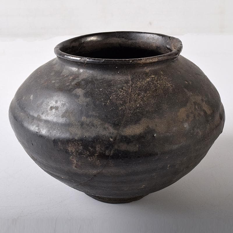 mini-fex　弥生式土器　黒釉　壷　C　R8453