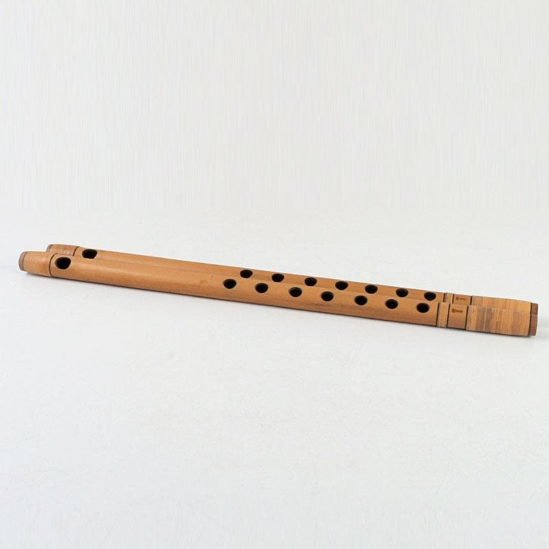 木管楽器　竹製　横笛　篠笛　みさと笛　幸幹　2本　袋付　V　9634