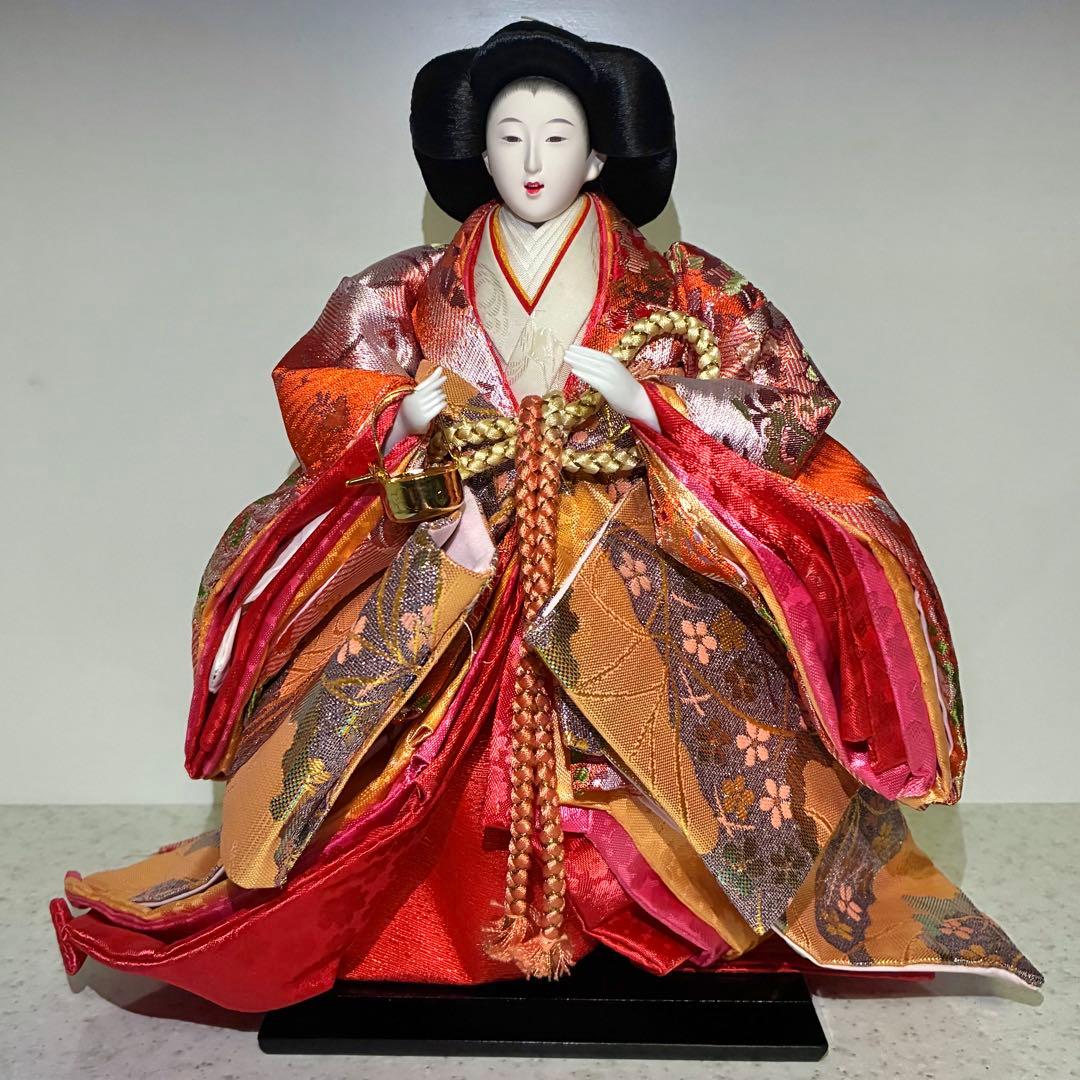 雛人形　親王飾り　三人官女　右大臣　左大臣　人形の祐月　水光齊祐月　ゆめ咲きびな