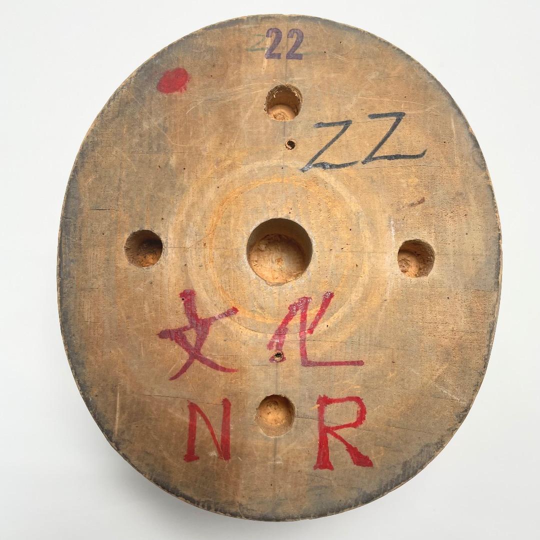 帽子の木型④ 【2点セット】 丸クラウン レコード 帽子の型 帽子木型 送料無料