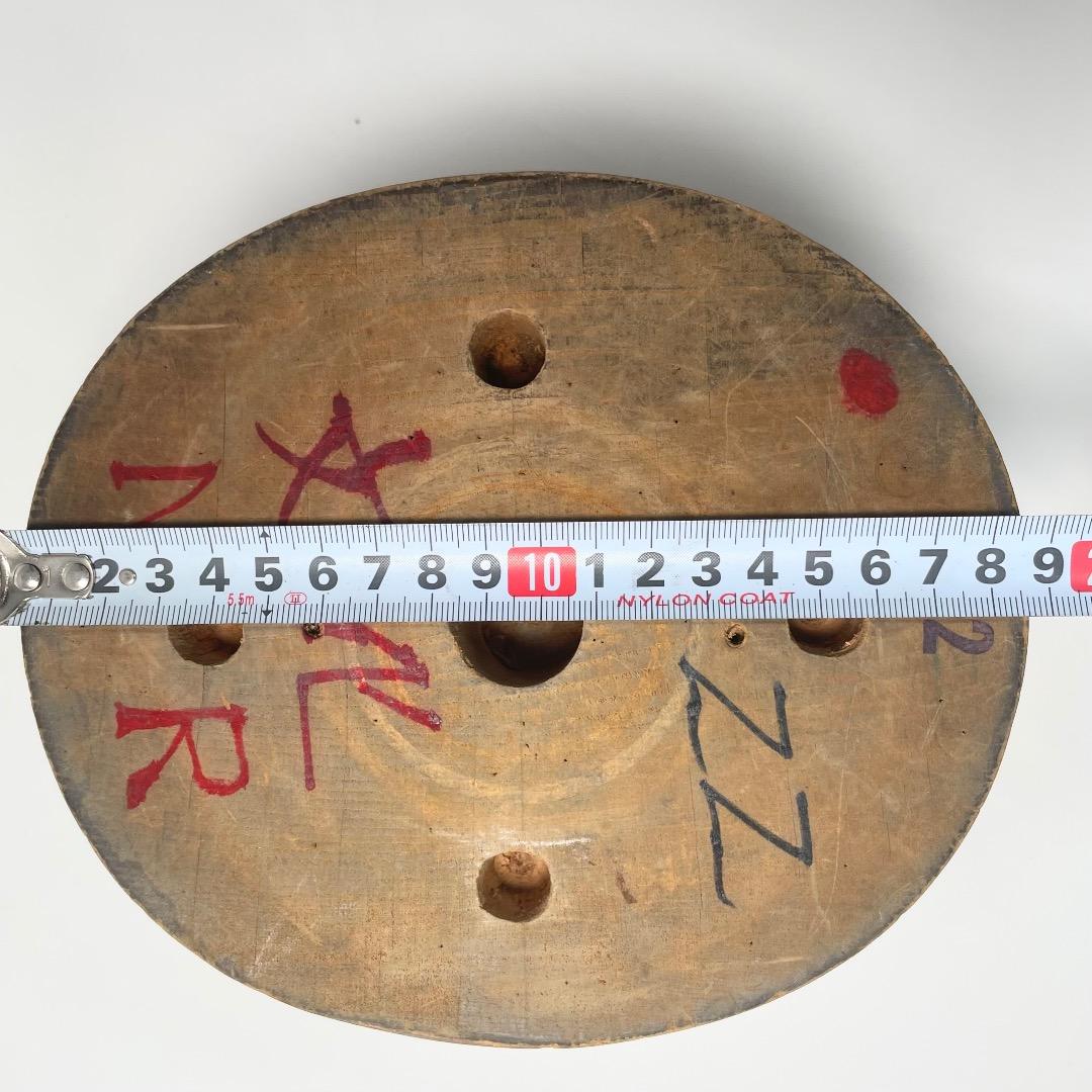 帽子の木型④ 【2点セット】 丸クラウン レコード 帽子の型 帽子木型 送料無料