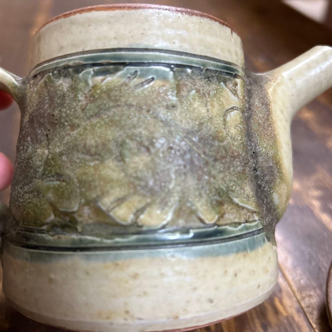 やちむん　高江洲康次　ポット　読谷 壺屋焼窯元 陶房 高江洲 急須