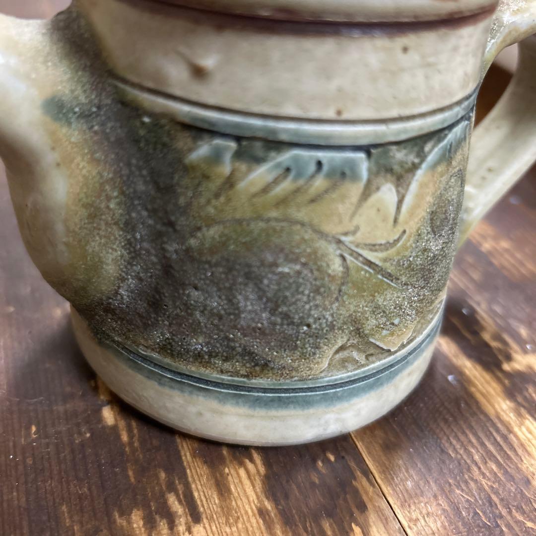 やちむん　高江洲康次　ポット　読谷 壺屋焼窯元 陶房 高江洲 急須