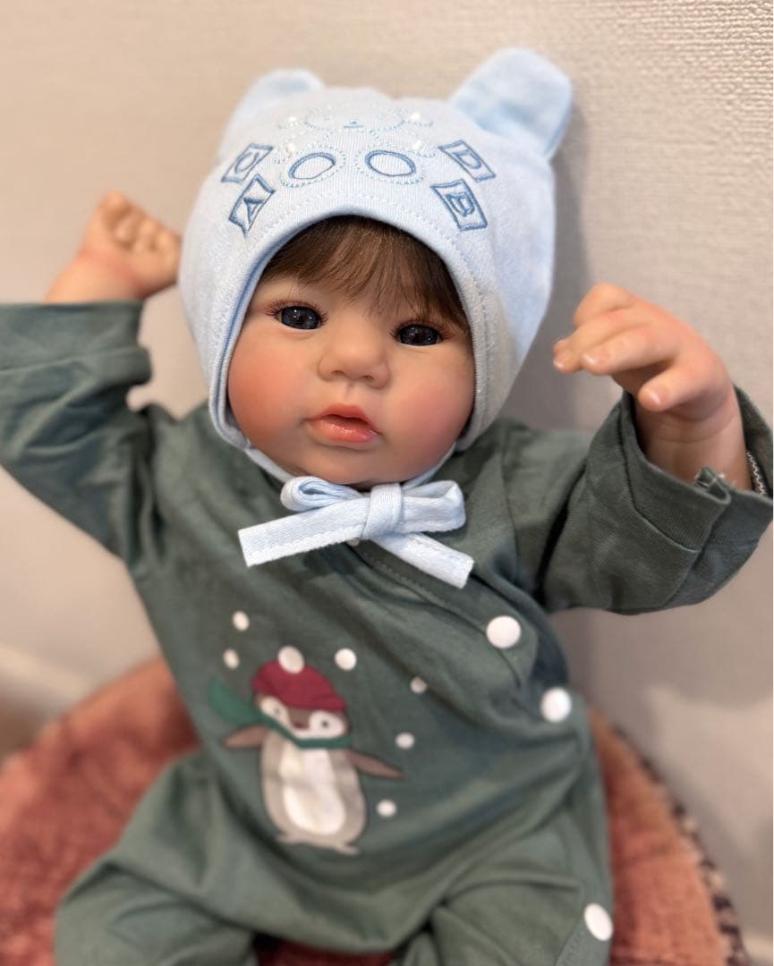 ★新品★リボーンドール クロスボディーぽわぽわ癒し系ベビーちゃん 45cm