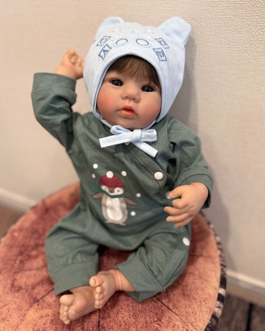 ★新品★リボーンドール クロスボディーぽわぽわ癒し系ベビーちゃん 45cm