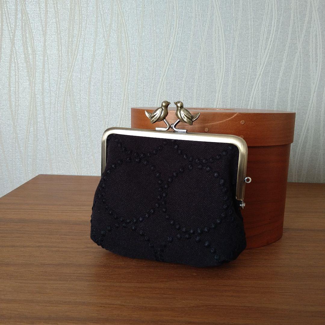 【春財布❀】小鳥の親子がま口財布ringflower☆ミナペルホネンハンドメイド