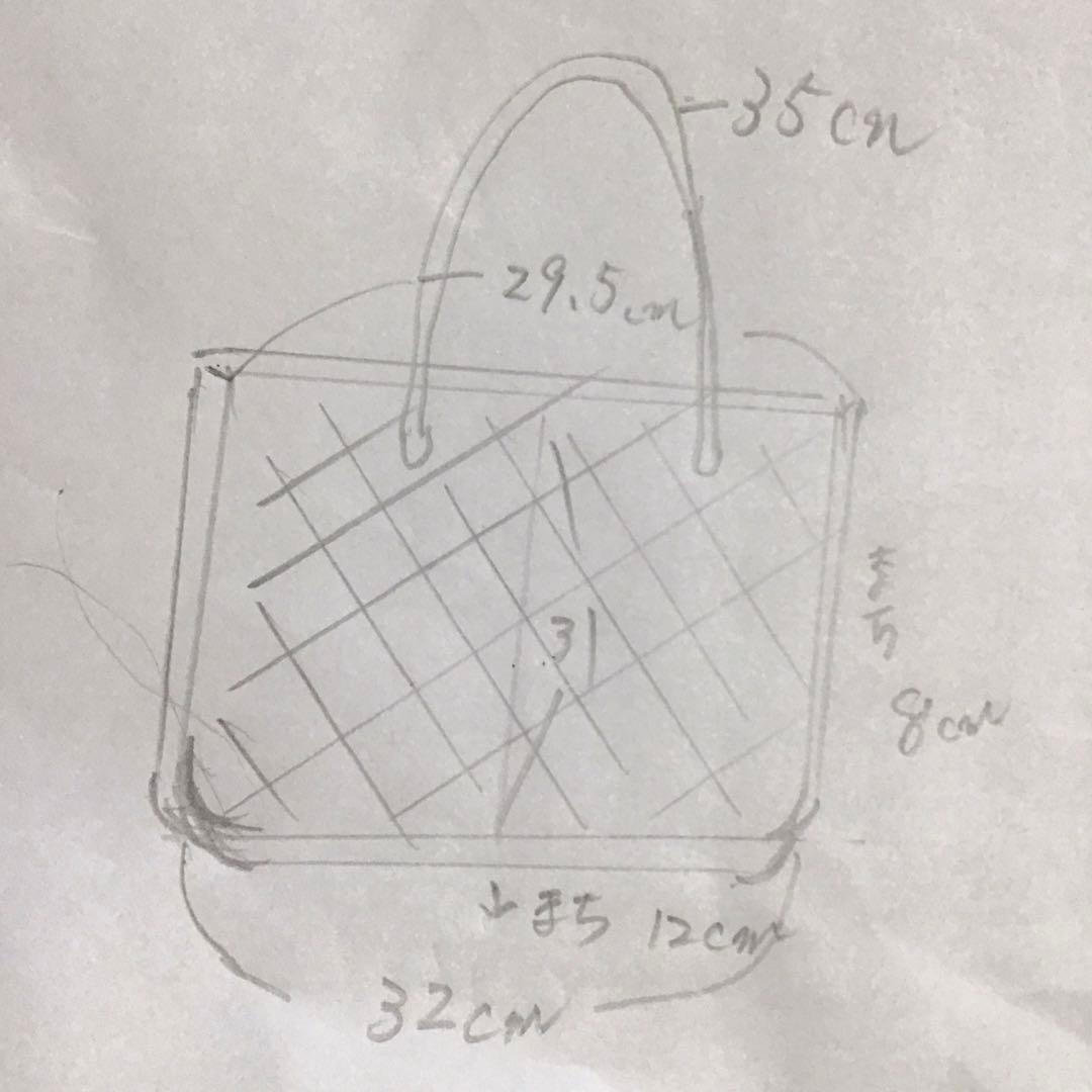 ハンドメイド　リメイク　バッグ　デニム　編み上げデザイン　トートバッグ　ポーチ付