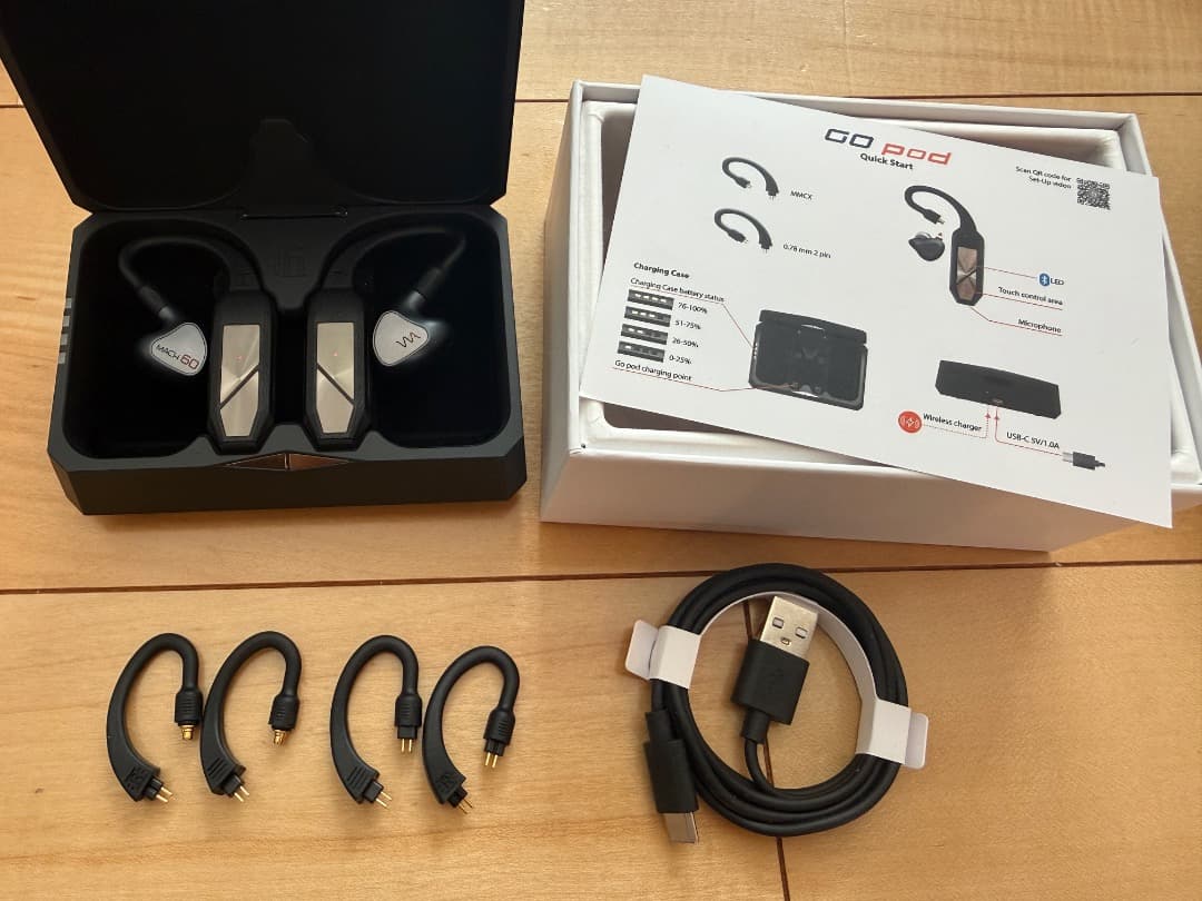 iFi GO pro + MACH60本体 + おまけでT2-2pinアダプタ
