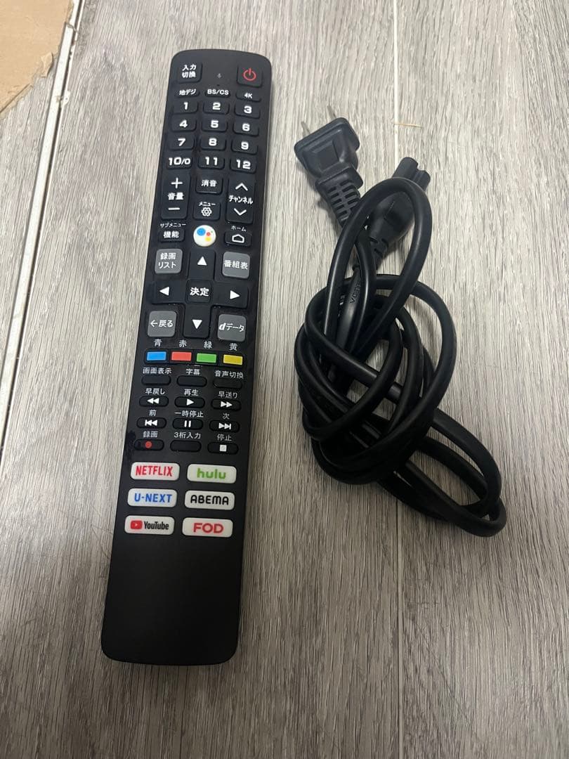 43インチ　TCL TV Google TV機能付き　43P735 2022製