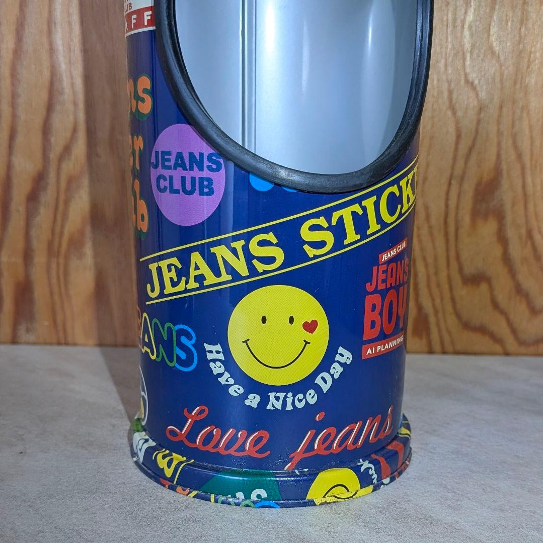 昭和レトロ 平成レトロ ブリキ ティン缶 灰皿＆ゴミ箱 スマイリー