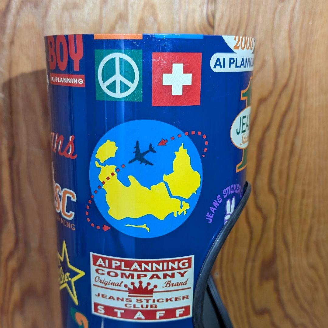 昭和レトロ 平成レトロ ブリキ ティン缶 灰皿＆ゴミ箱 スマイリー