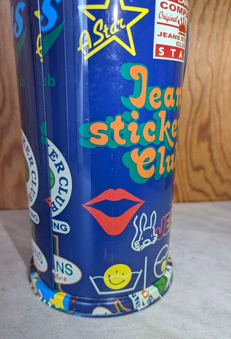 昭和レトロ 平成レトロ ブリキ ティン缶 灰皿＆ゴミ箱 スマイリー