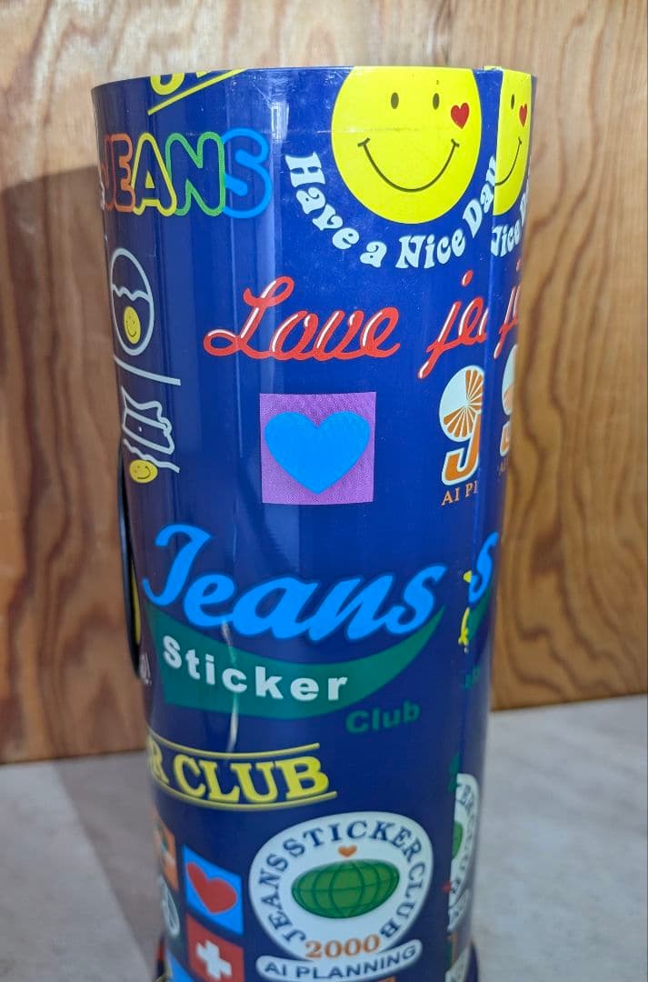 昭和レトロ 平成レトロ ブリキ ティン缶 灰皿＆ゴミ箱 スマイリー